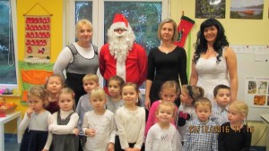 23 grudnia 2016r. - Wizyta Mikołaja w naszym przedszkolu i Wigilia